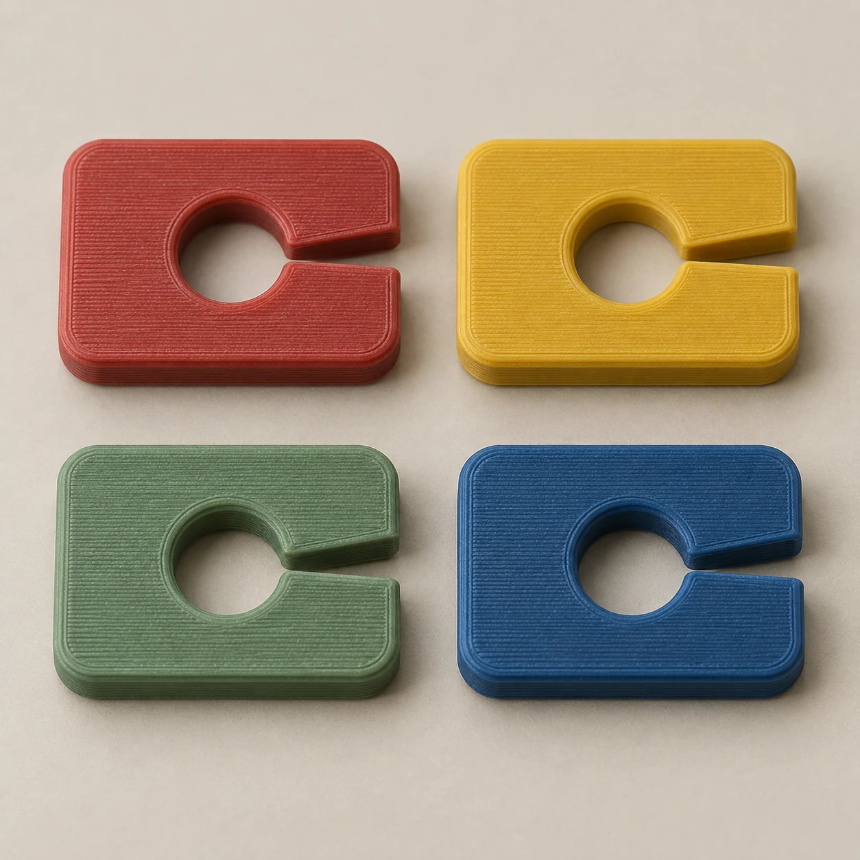 Clip de fermeture coloré par code de lot