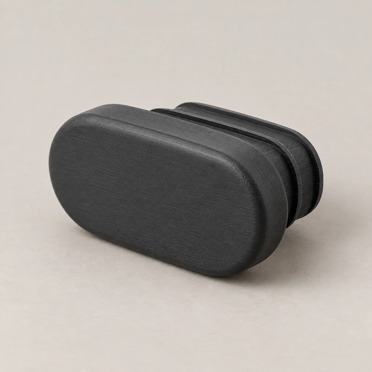 Oval tube end cap 30 x 15 mm