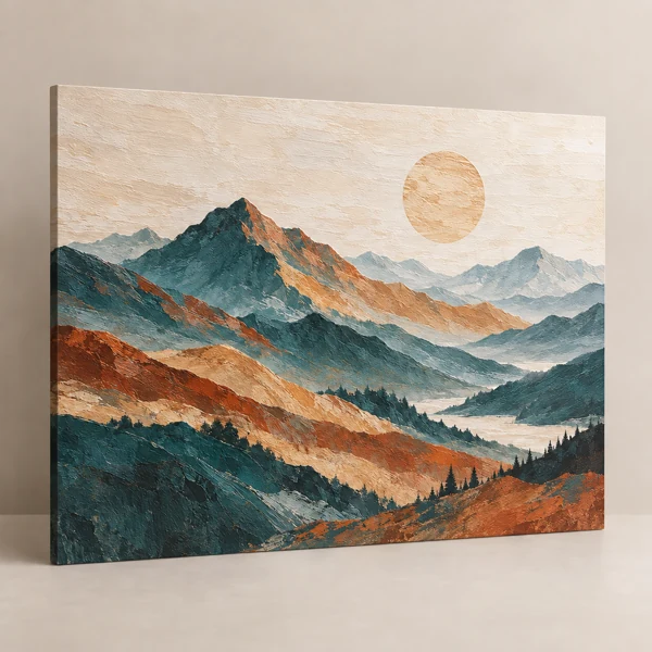 Picture in 3D relief, paint texture · Raised print · AI preview
