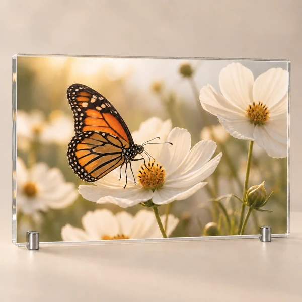 Photo under acrylic · Raised print · AI preview
