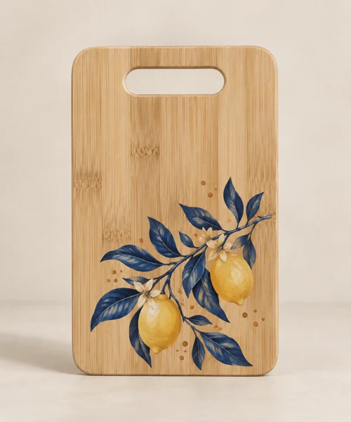 Personalised chopping board · Flat print · AI preview