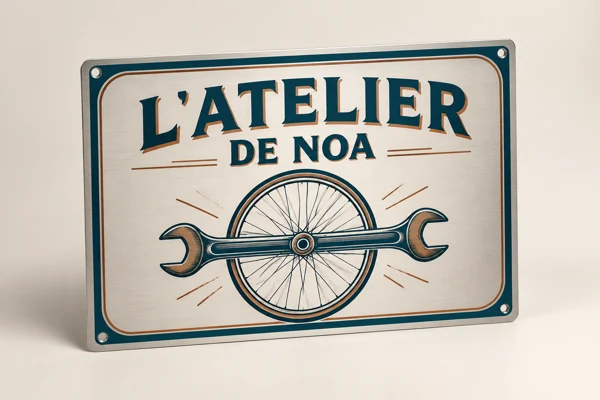 Retro-style “garage” or “workshop” sign · Flat print · AI preview