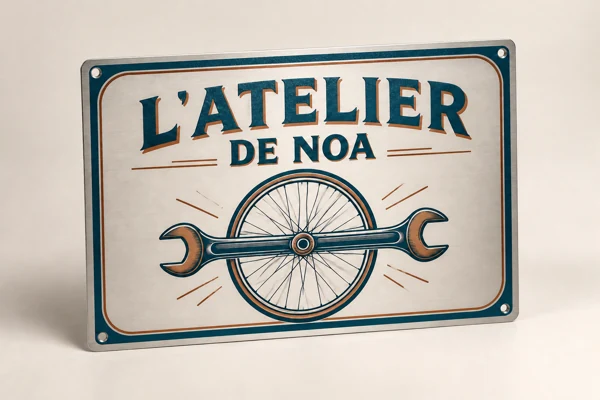 Retro-style “garage” or “workshop” sign · Raised print · AI preview