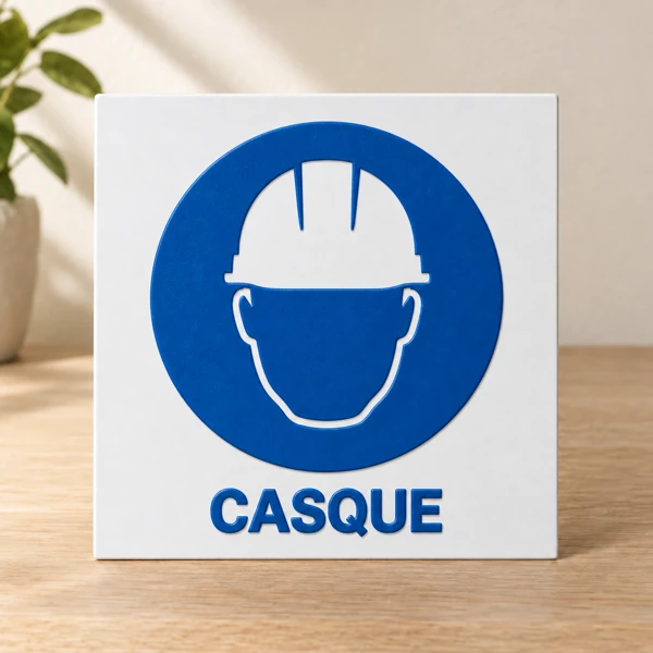Pictograms and safety instructions · Raised print · AI preview