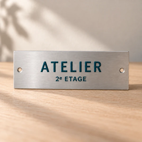 Letterbox and entryphone plates · Raised print · AI preview