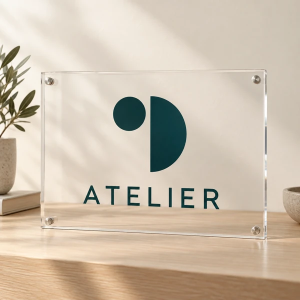 Indoor acrylic sign · Flat print · AI preview