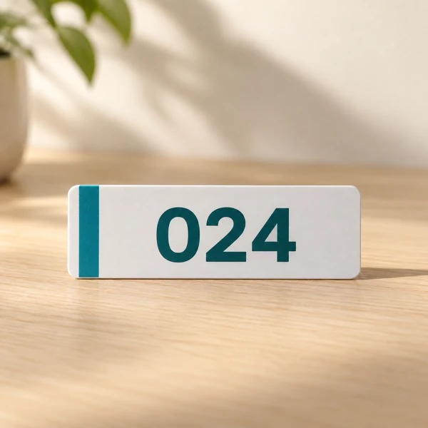 Labels for lockers, changing rooms and shelving · Flat print · AI preview
