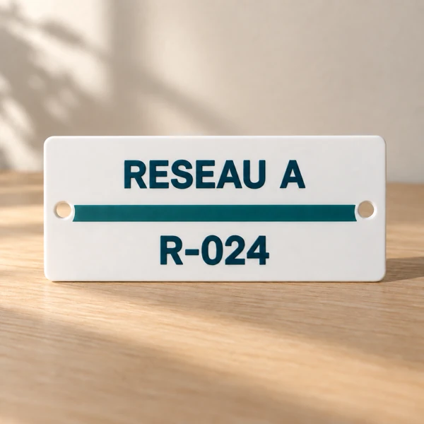 Equipment and pipework markers · Raised print · AI preview