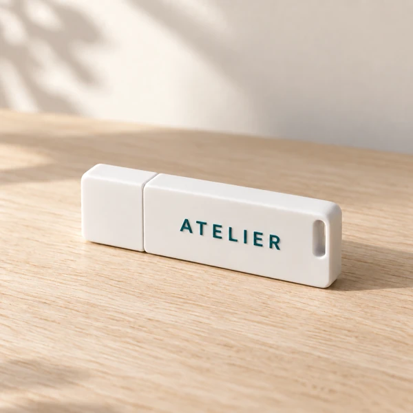 USB sticks and power banks with your logo · Raised print · AI preview