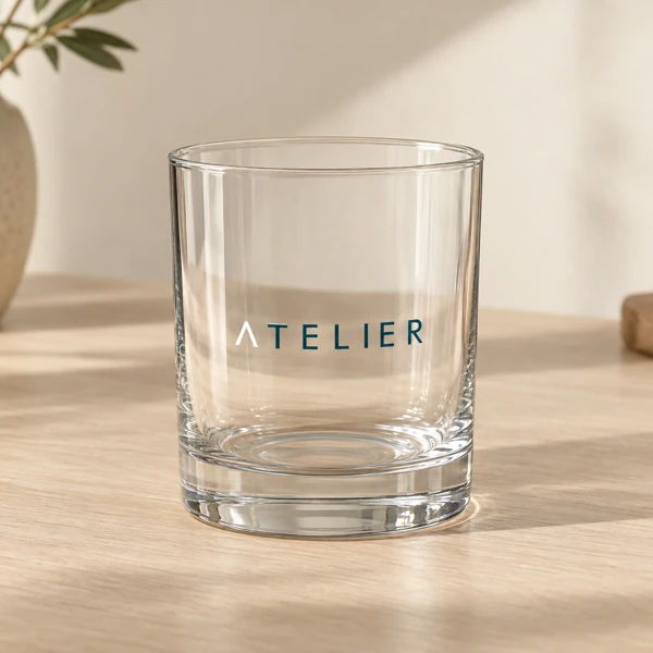 Glasses, tankards and tumblers with your logo · Flat print · AI preview