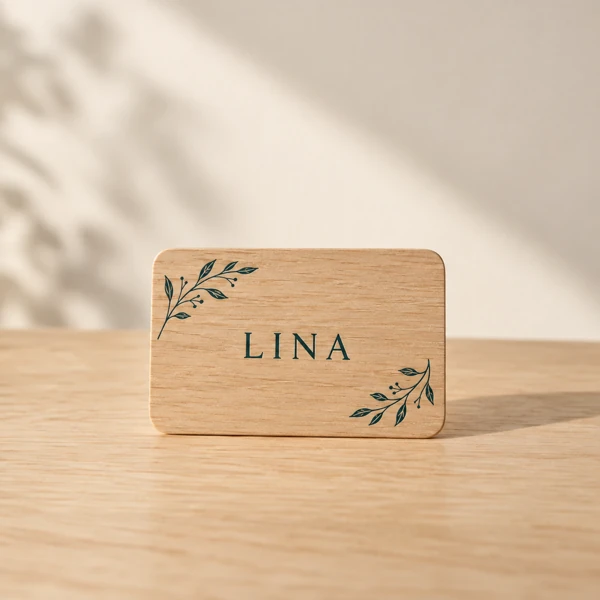 Place cards and guest favours · Flat print · AI preview