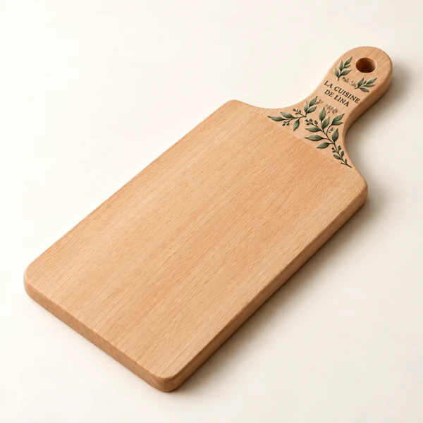 Chopping board, “… 's kitchen” · Raised print · AI preview