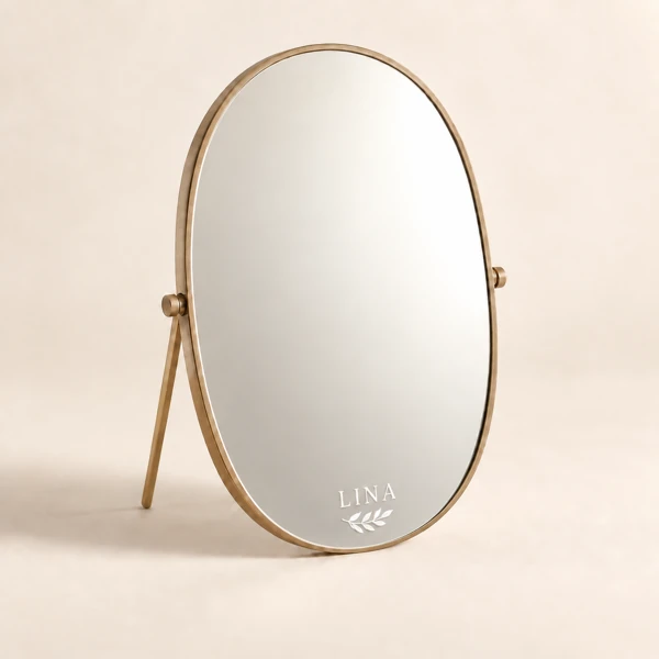 Engraved mirror… printed, rather · Raised print · AI preview