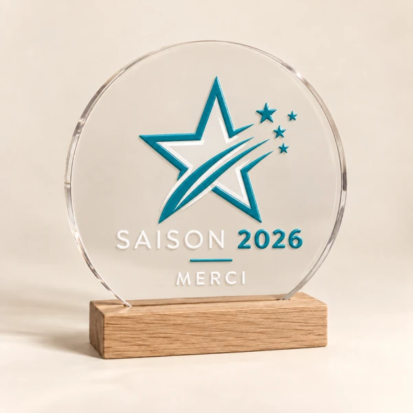 Acrylic trophy of the season · Raised print · AI preview