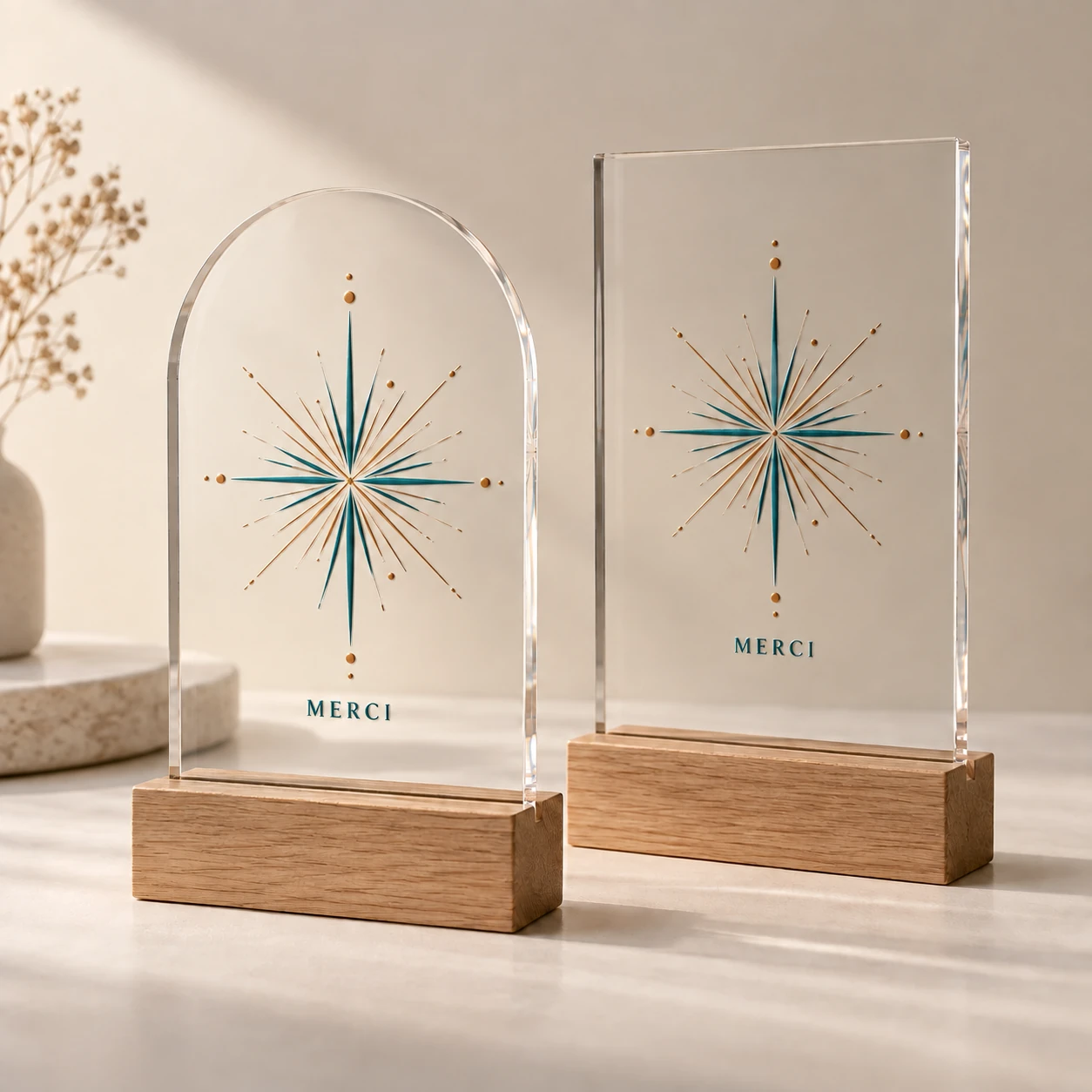 Event awards and trophies — See the raised-ink preview