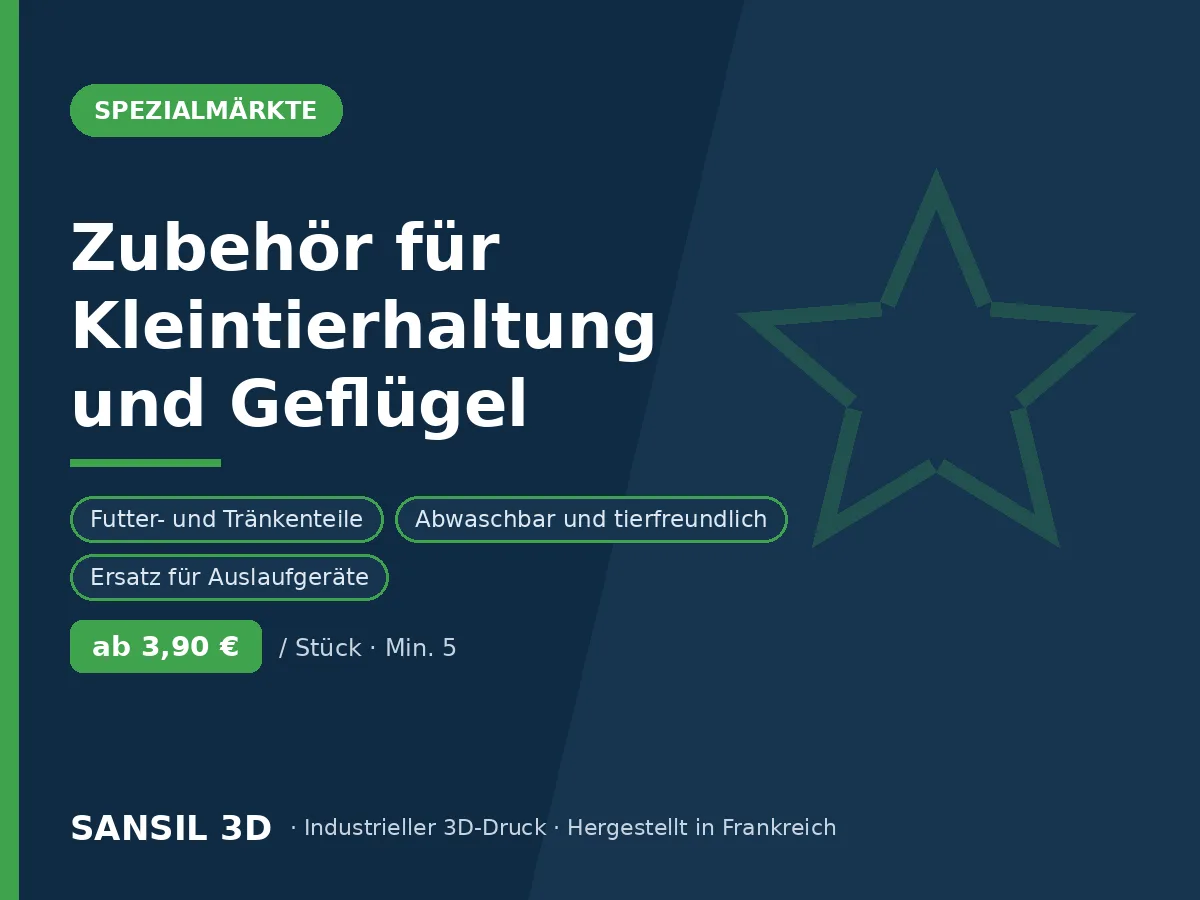 Zubehör für Kleintierhaltung und Geflügel