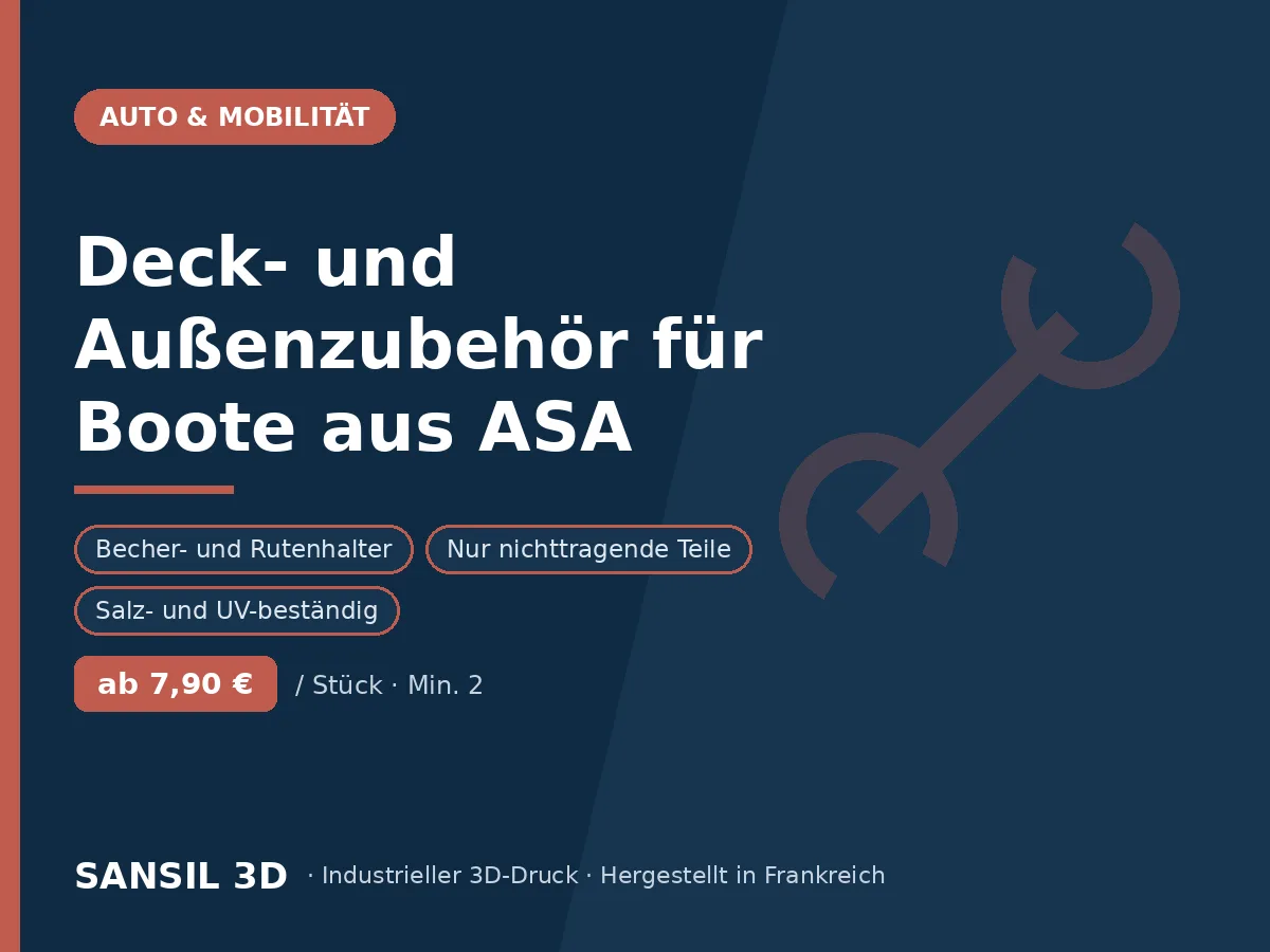Deck- und Außenzubehör für den Bootsbau aus ASA