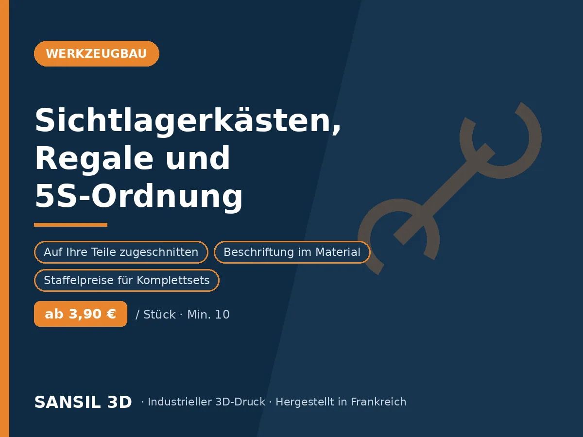 Sichtlagerkästen und individuelle Werkstattorganisation (5S)