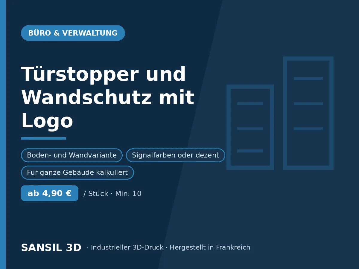 Türstopper und Wandschutz mit Logo
