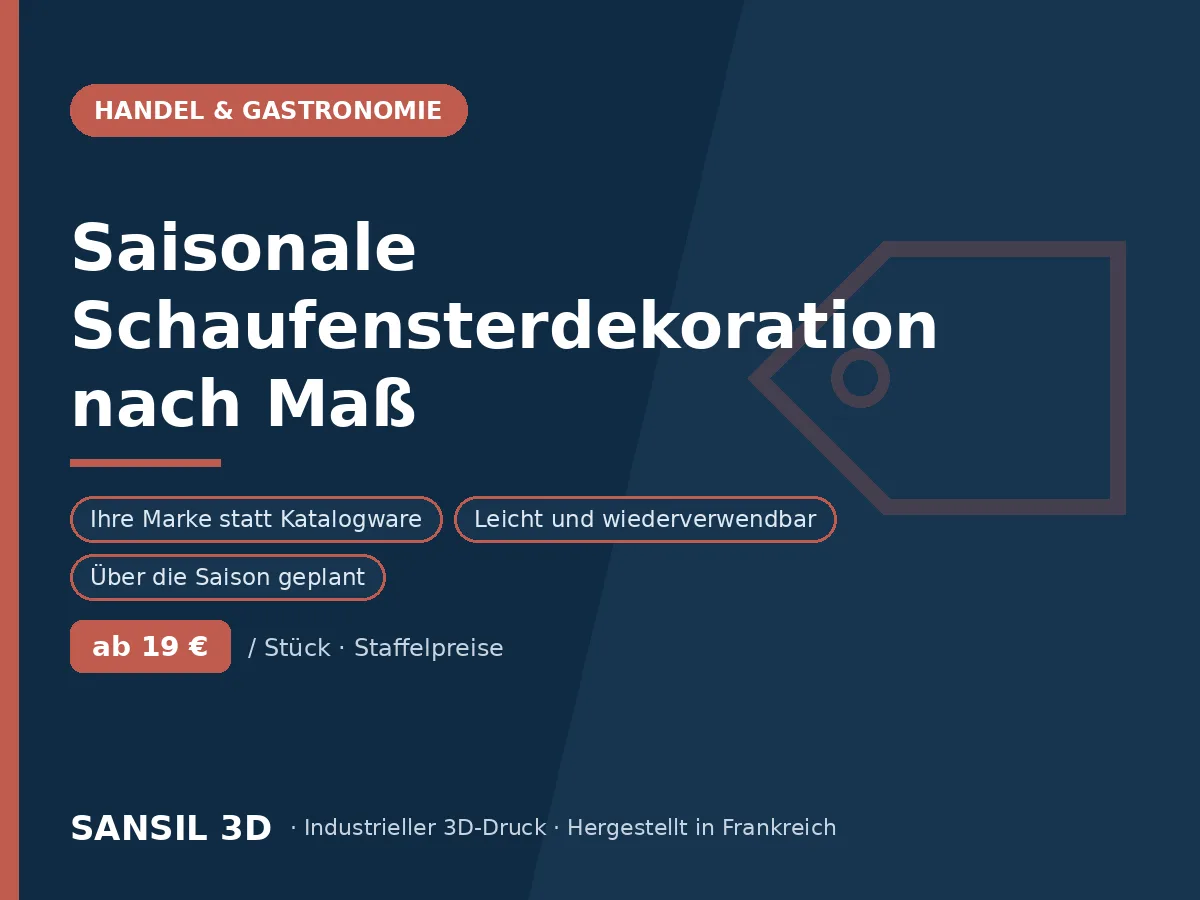 Individuelle saisonale Schaufensterdekoration