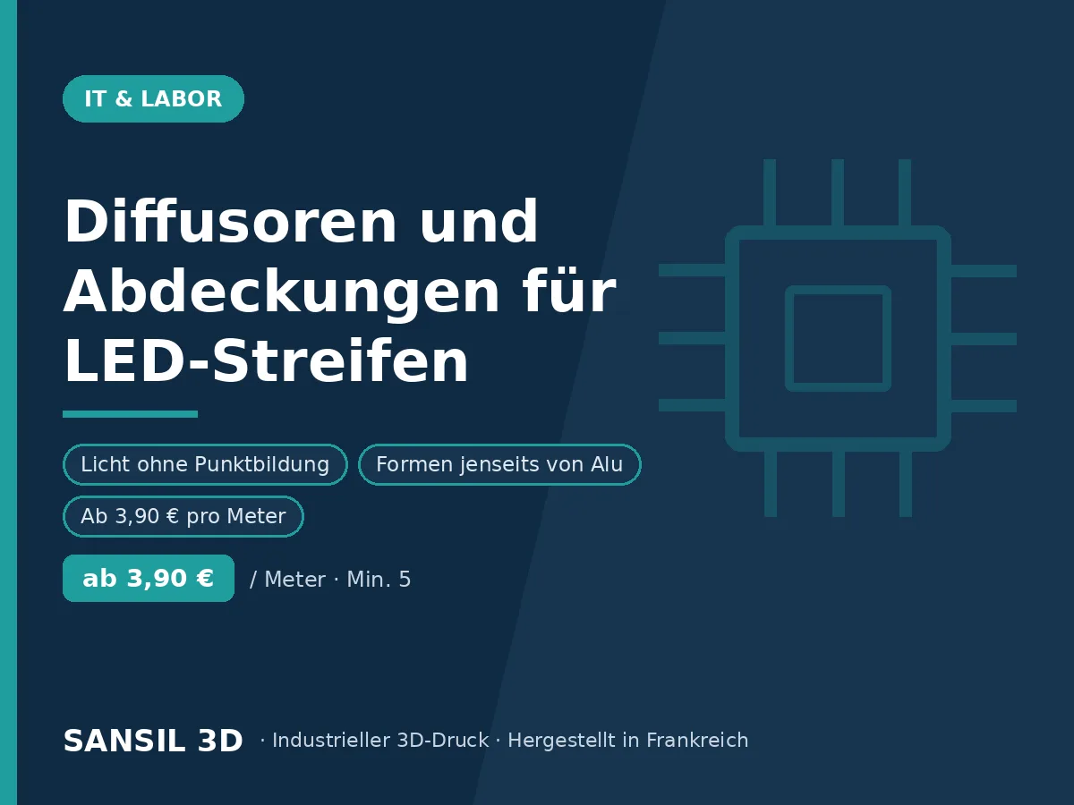 Diffusoren und Abdeckungen für LED-Bänder