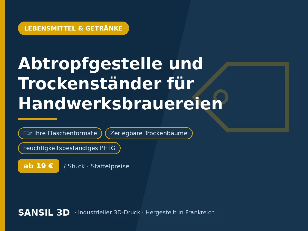 Abtropfgestelle und Flaschentrockner für Brauereien