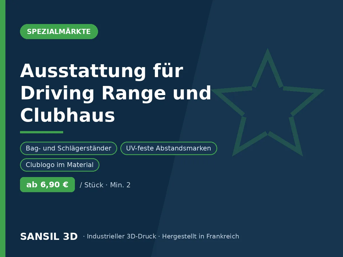 Driving-Range- und Clubhaus-Ausstattung für Golfanlagen