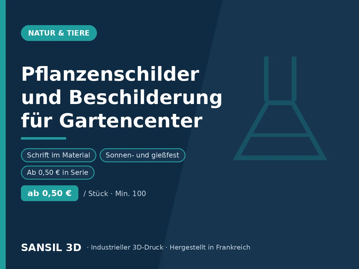 Pflanzenschilder und Beschilderung für Gartencenter und Baumschulen