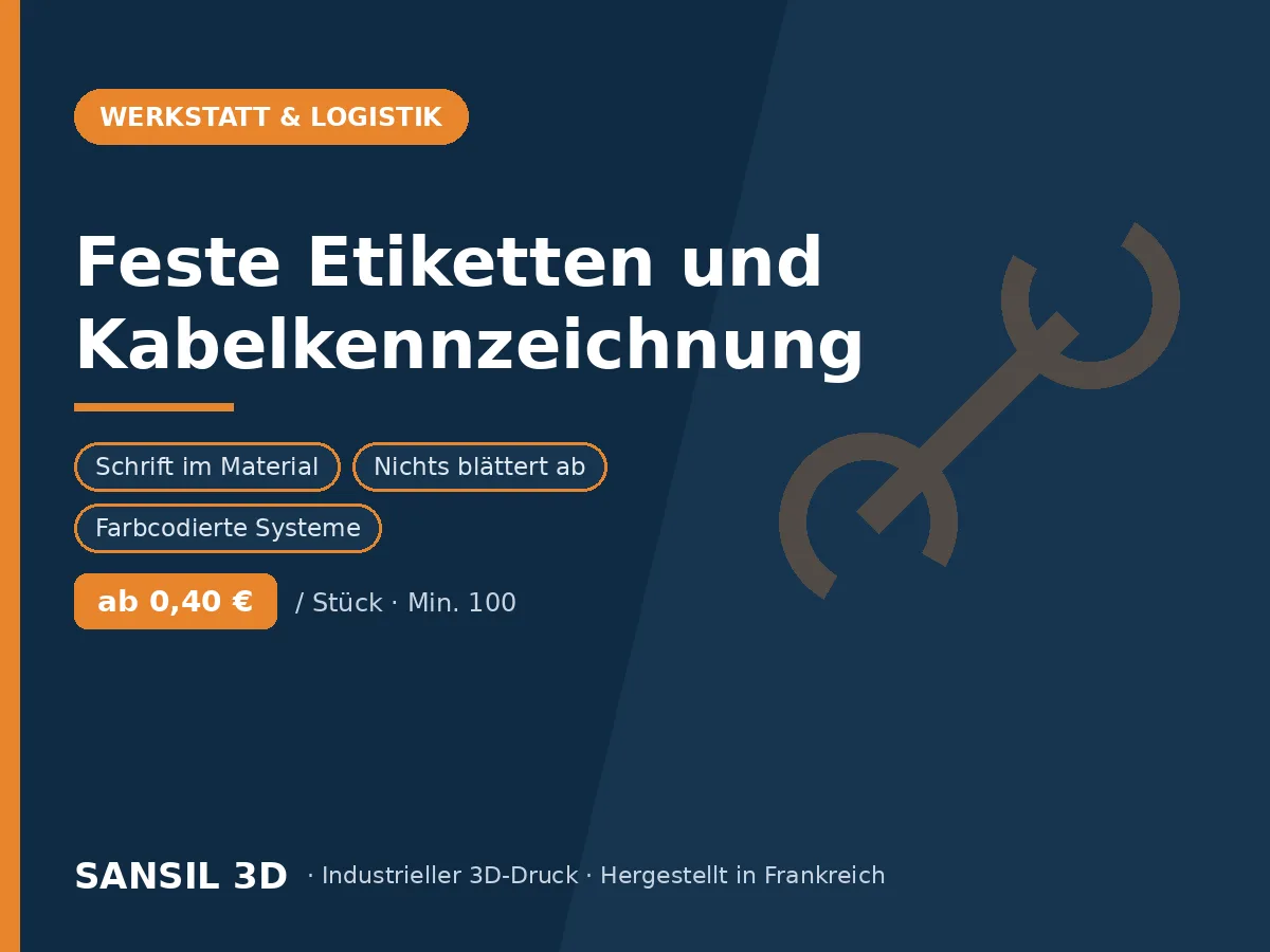 Feste Schilder und Kabelkennzeichnungen