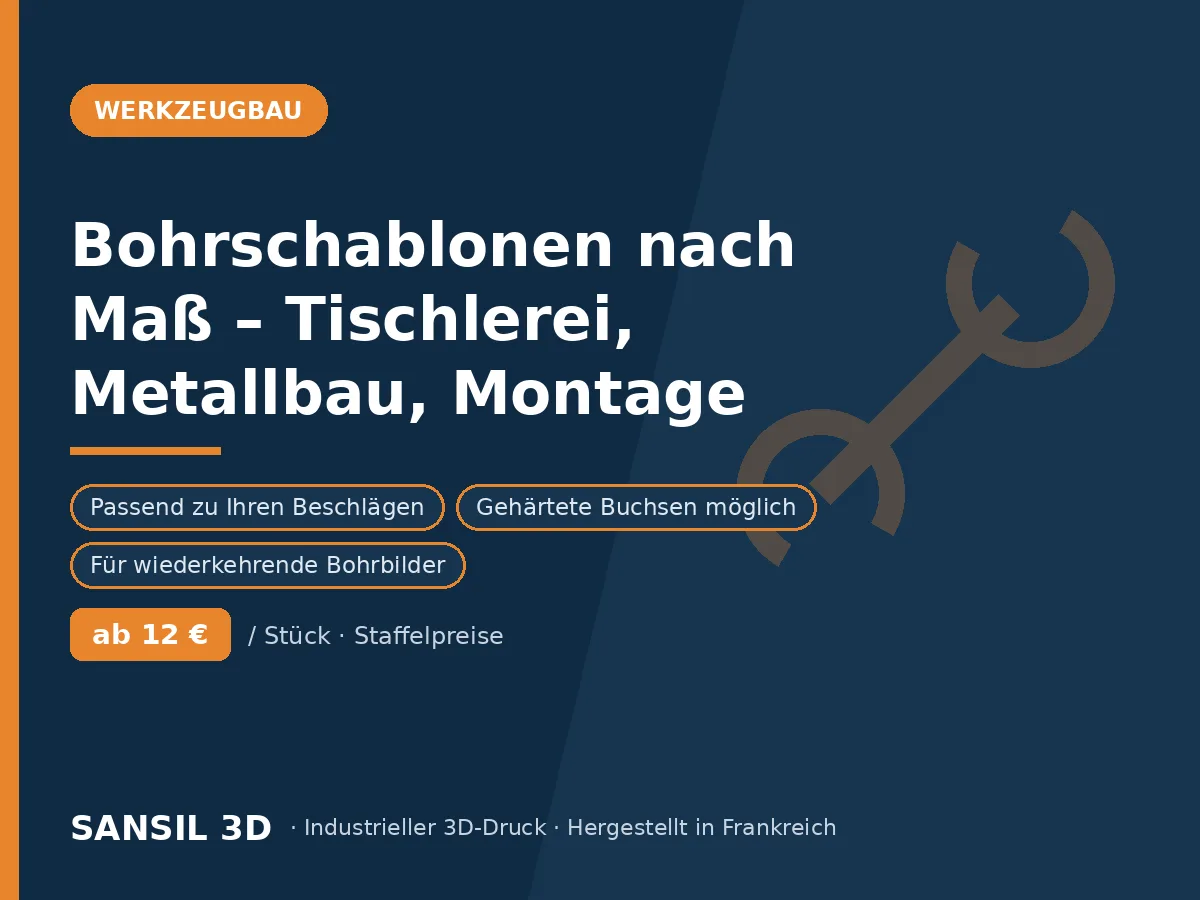 Bohrschablonen nach Maß – Tischlerei, Metallbau, Innenausbau