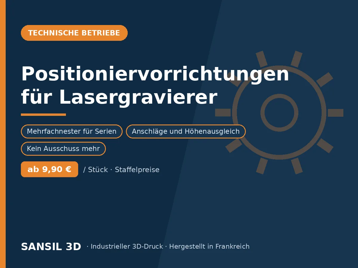 Positionierschablonen und Zubehör für Lasergravierer