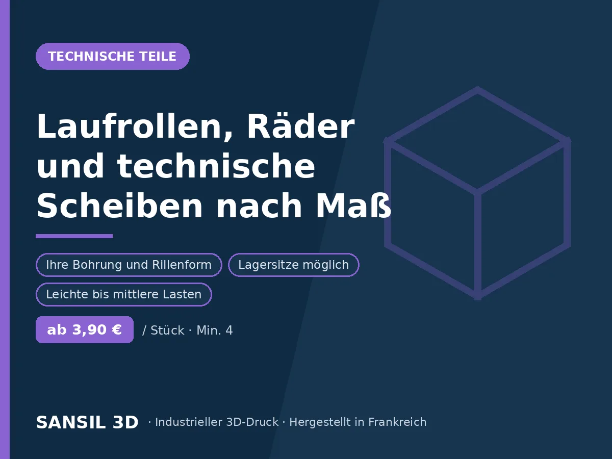 Laufrollen, Räder und technische Walzen nach Maß