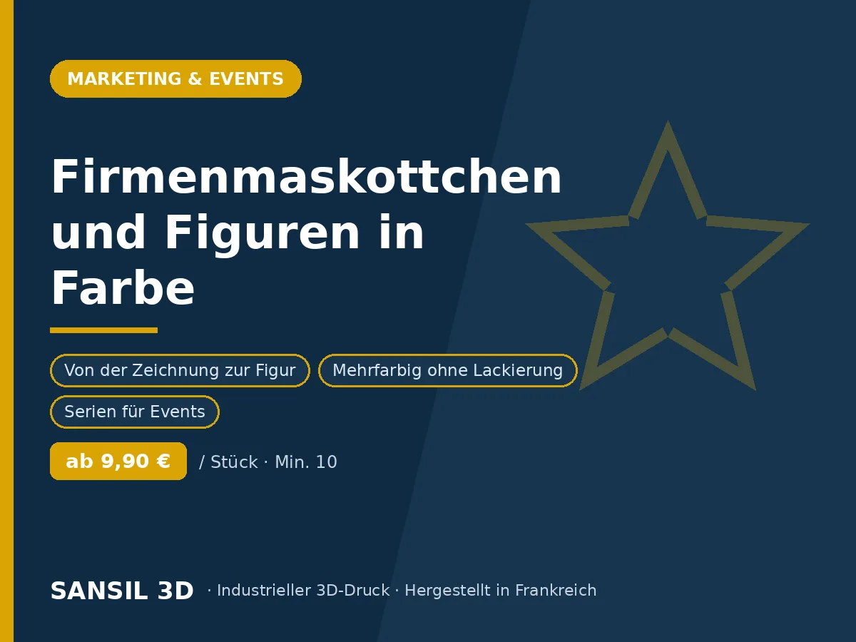 Maskottchen und Firmenfiguren in Farbe