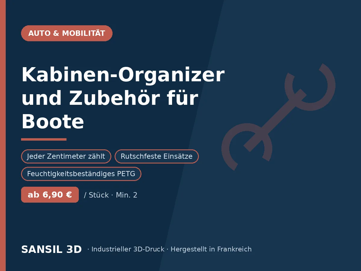 Organizer und Kajütenzubehör für den Bootsbau