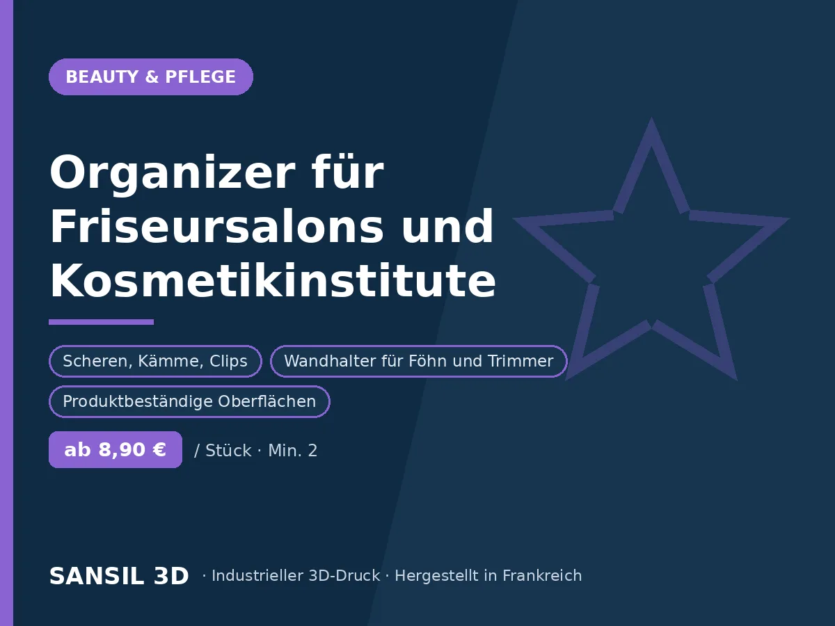 Organizer für Friseursalons und Kosmetikinstitute