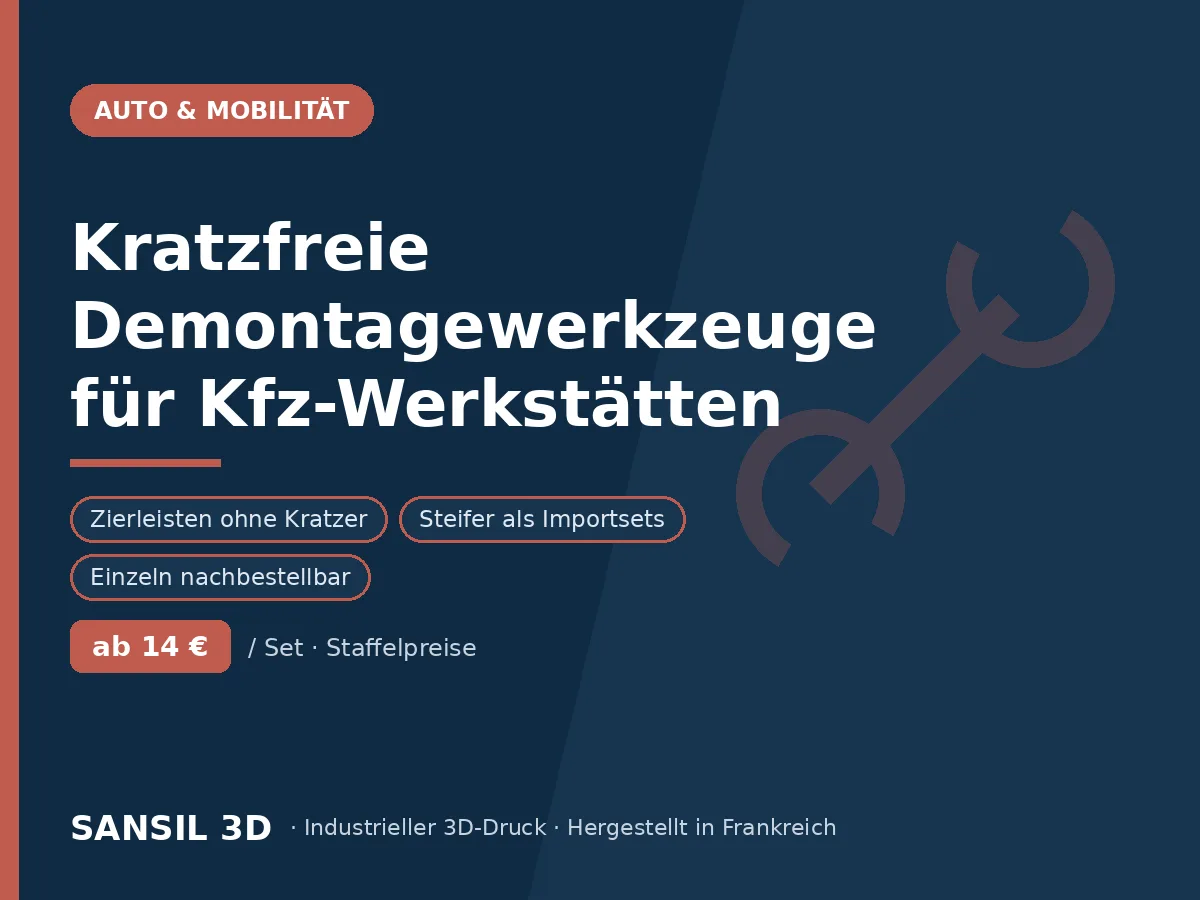 Kratzfreie Demontagewerkzeuge für Werkstätten und Karosseriebau
