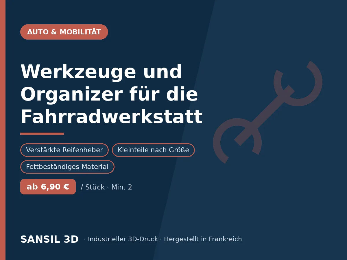 Werkzeuge und Werkstattorganisation für Fahrradhändler