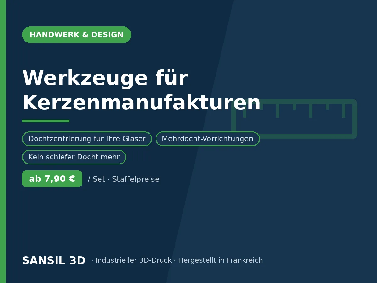 Werkzeuge für Kerzenhersteller