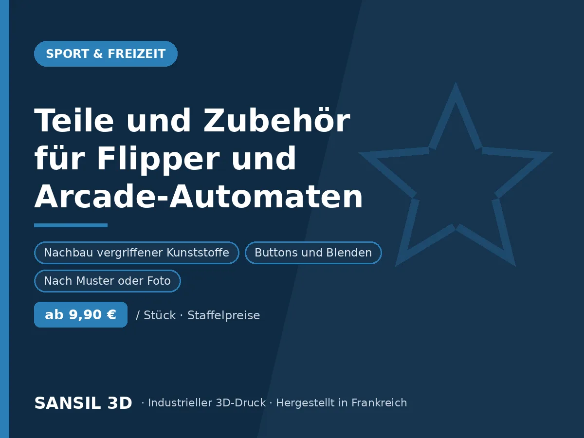 Teile und Zubehör für Flipper und Arcade-Automaten