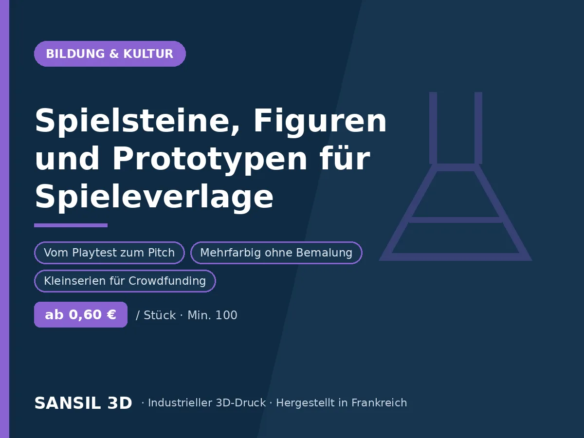 Spielfiguren und Prototypen für Spieleverlage