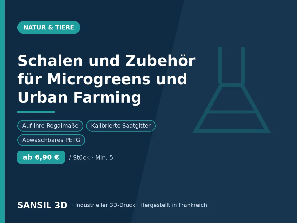 Schalen und Zubehör für Microgreens und Urban Farming