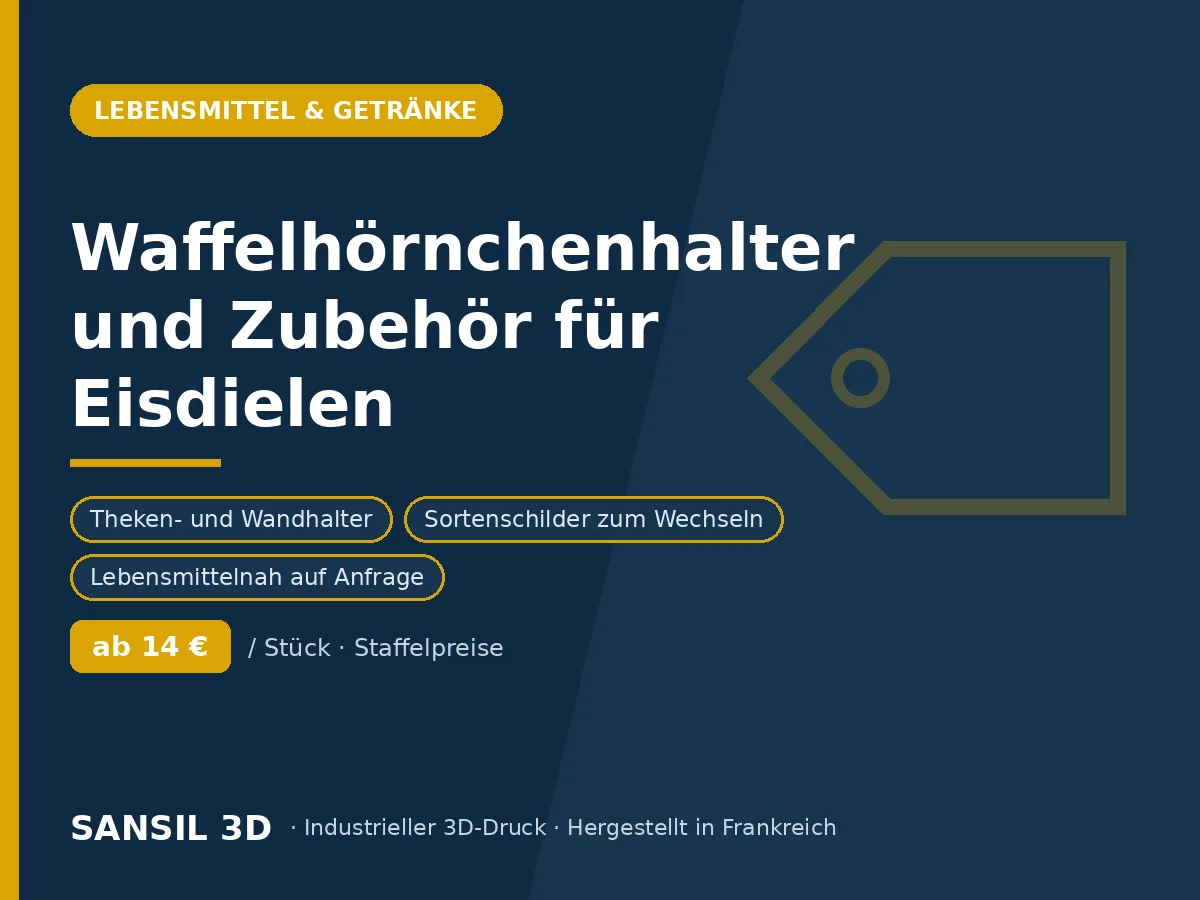 Waffelständer und Zubehör für Eisdielen