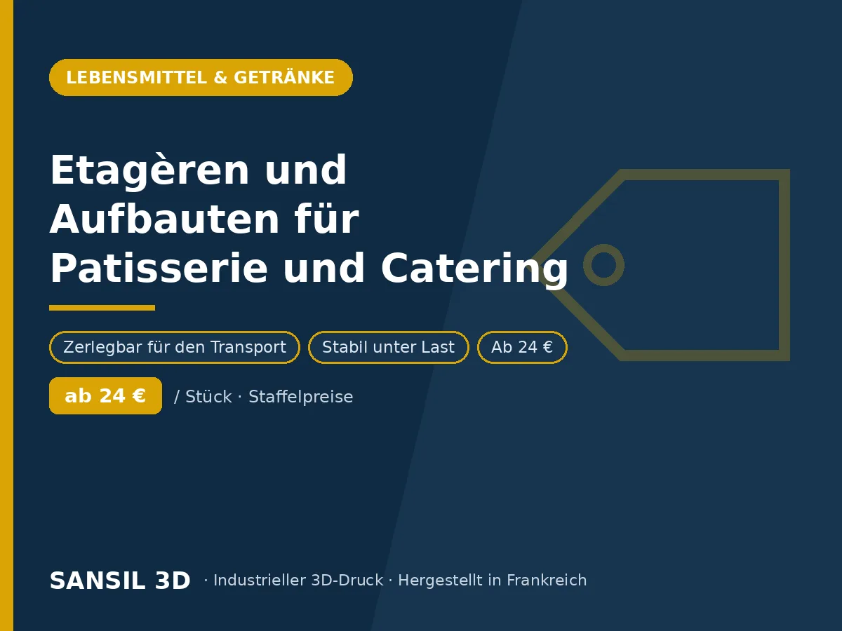 Etagieren und Aufbauten für Konditoren und Caterer