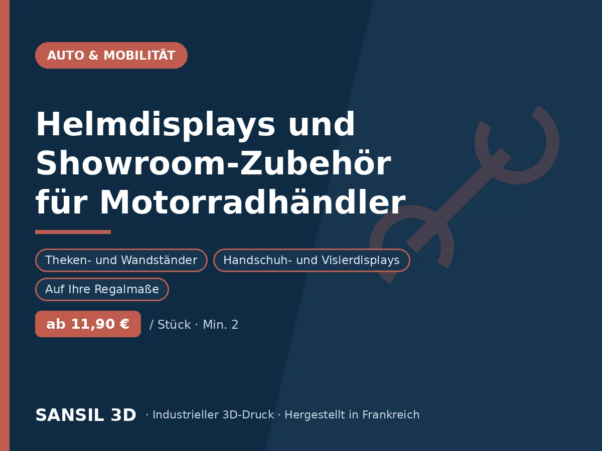 Helmständer und Showroom-Zubehör für Motorradhändler