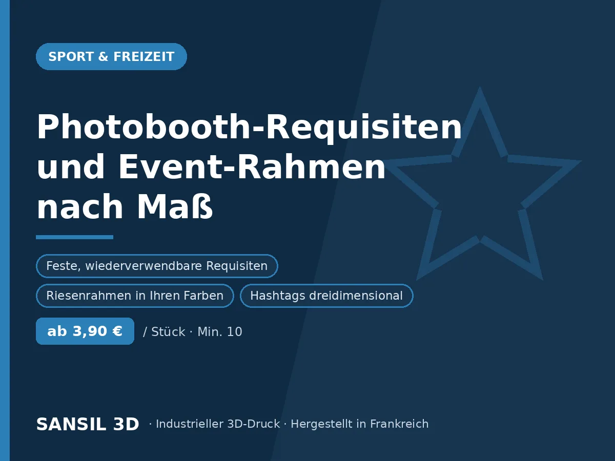 Individuelle Fotobox-Requisiten und Aktionsrahmen
