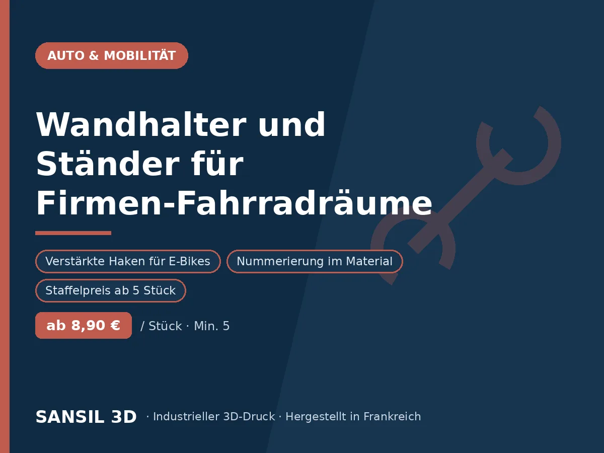 Fahrradständer und Wandhalter für betriebliche Fahrradräume