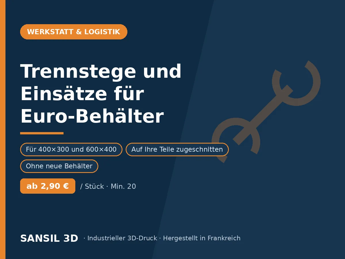 Trennstege und Fächer für Euro-Normbehälter