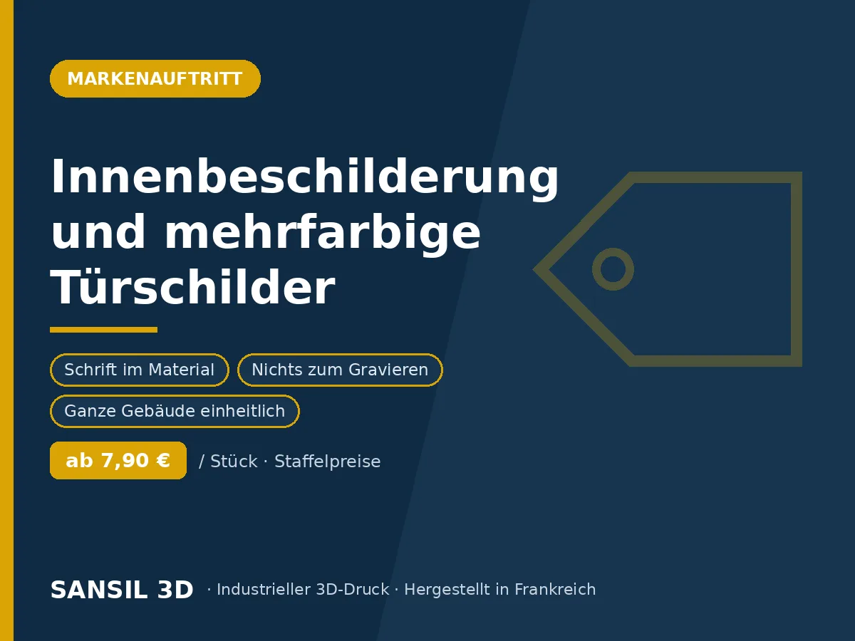 Innenbeschilderung und mehrfarbige Türschilder