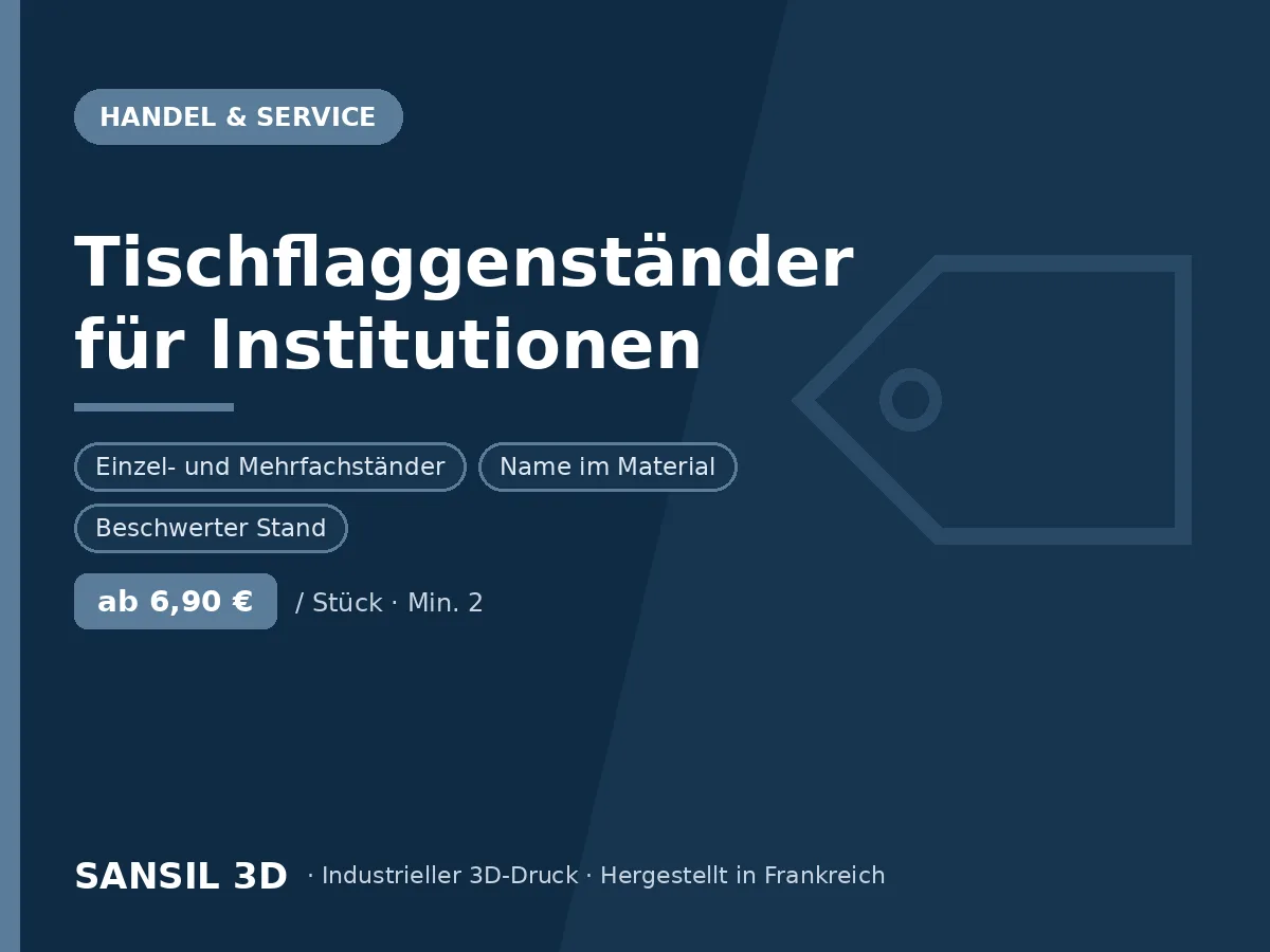 Sockel und Tischflaggenhalter für öffentliche Einrichtungen