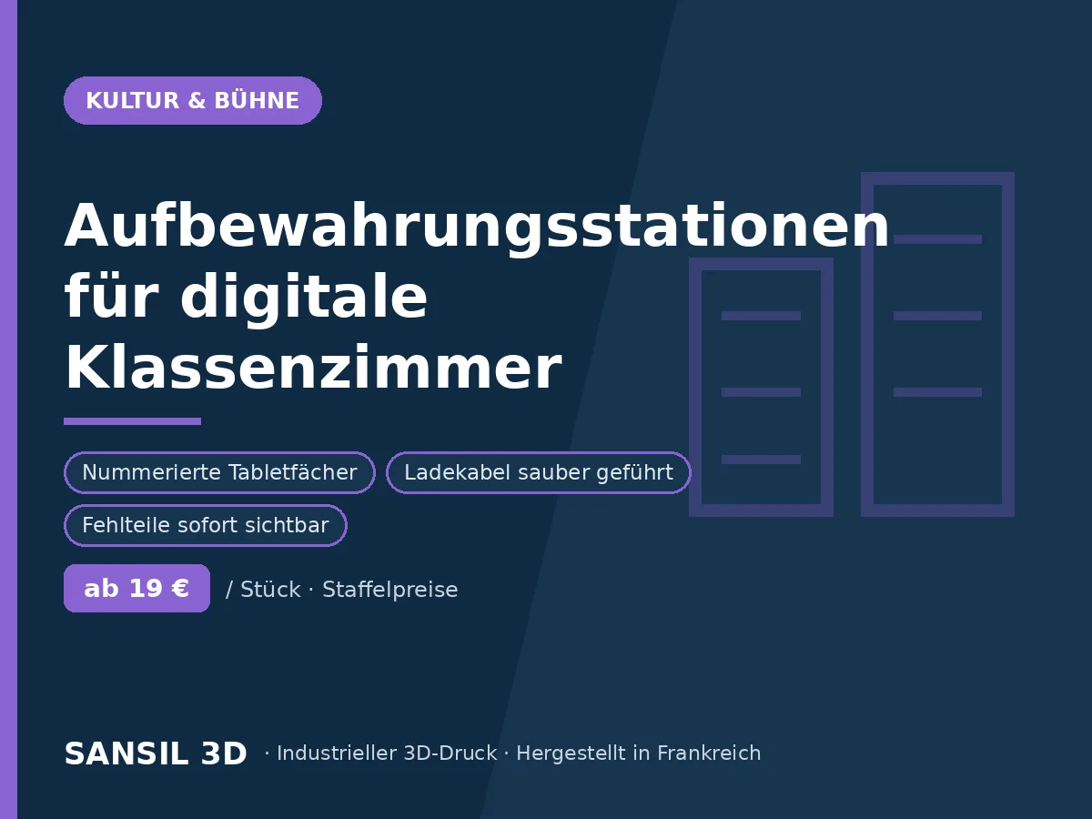 Aufbewahrungsstationen für digitale Klassenzimmer